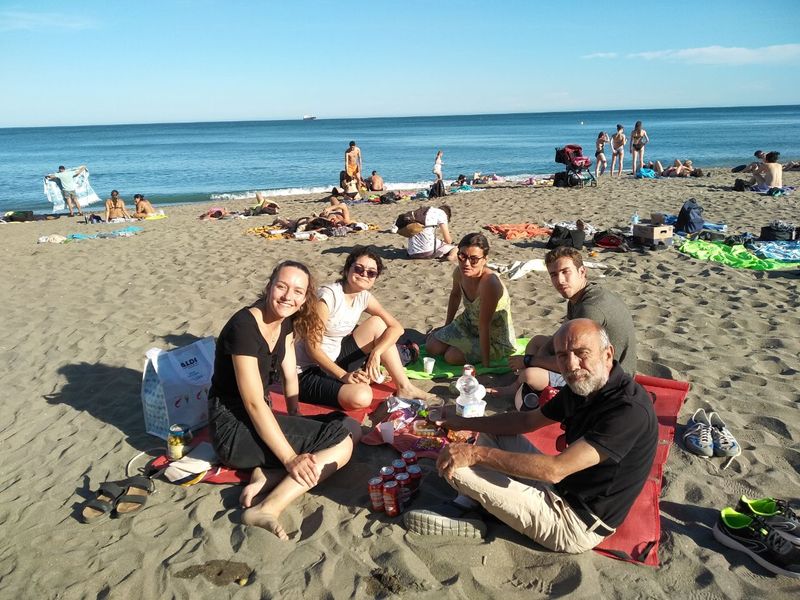 Strandleben in Malaga